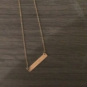 Taylor Swift Long Live bar necklace